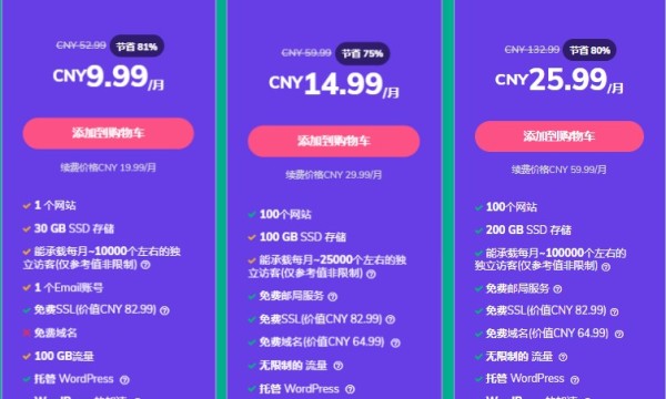 2022Hostinger虚拟主机特价 高级版方案每月14.99元起