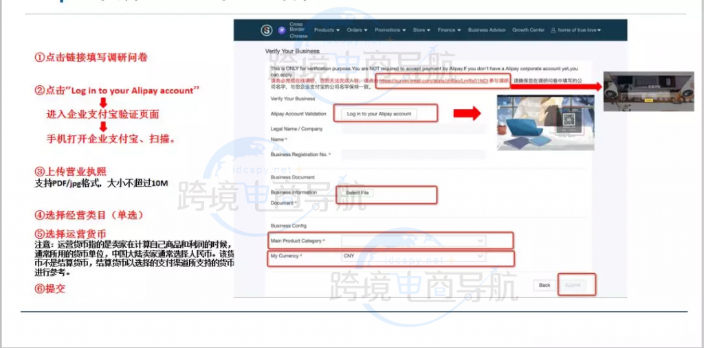 继续操作商品上传