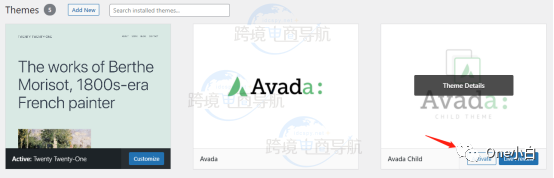 Avada主题结构示意图