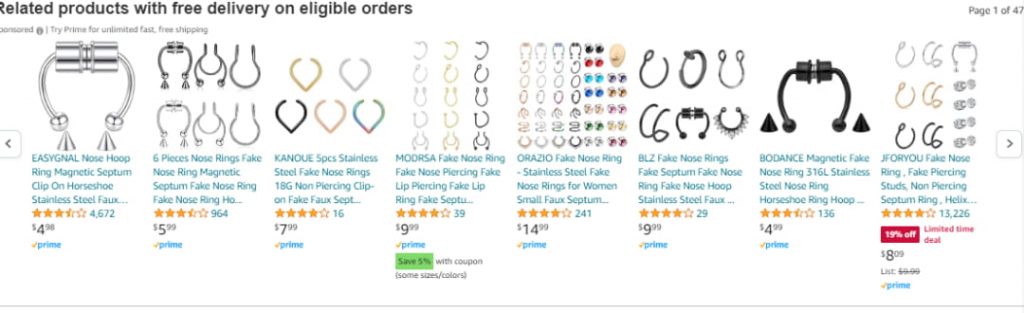 磁性鼻中隔鼻环相似链接