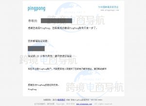 Pingpong2024年B2C账号注册