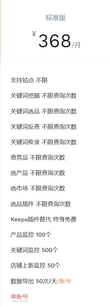 卖家精灵包月方案