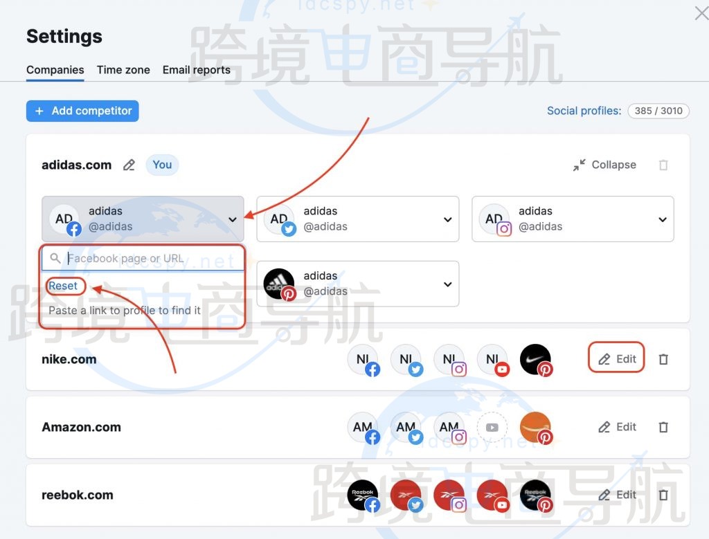替换一个社交媒体帐户