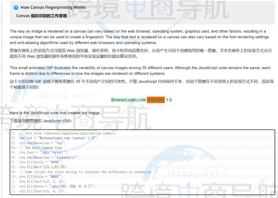Canvas识别浏览器指纹步骤