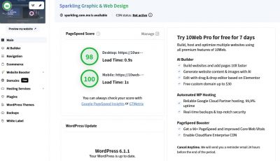10web搭建WordPress网站