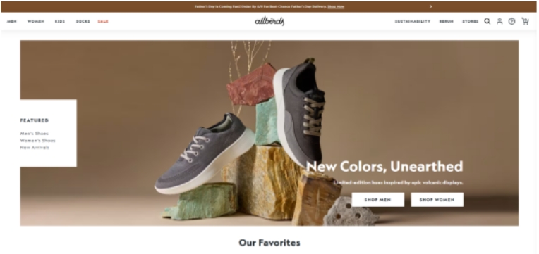 Allbirds官网