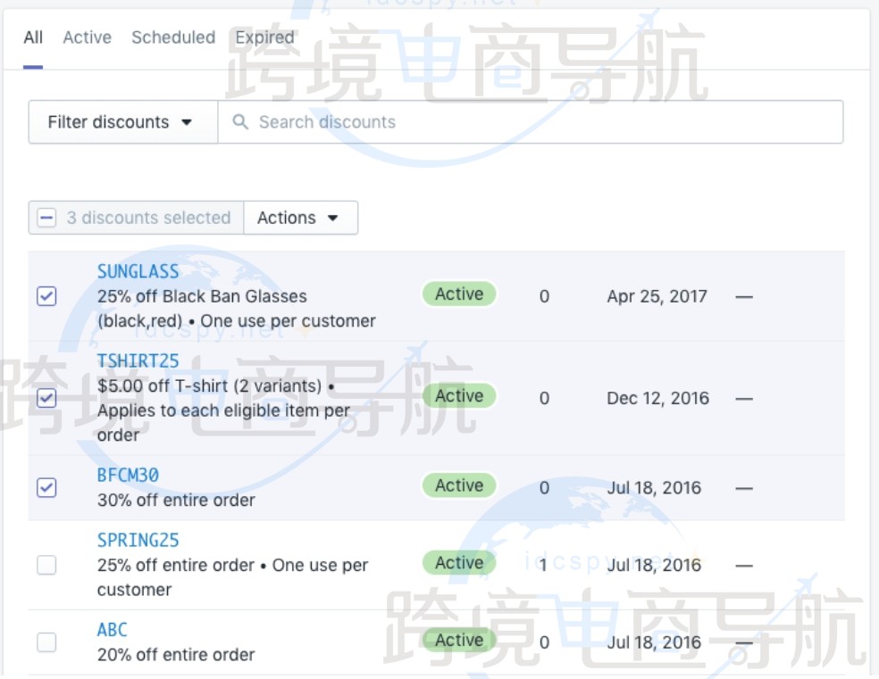 重新启用多个Shopify折扣