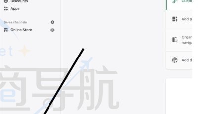 Shopify进入设置页面