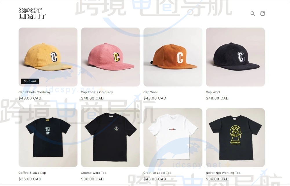 Spotlight Shopify主题（免费）