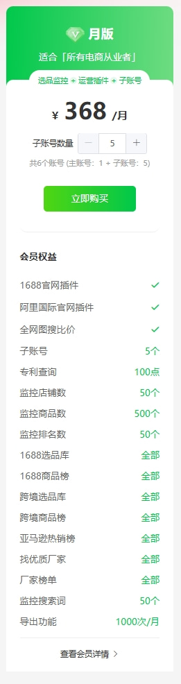 店雷达包月方案