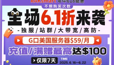 raksmart年中大促