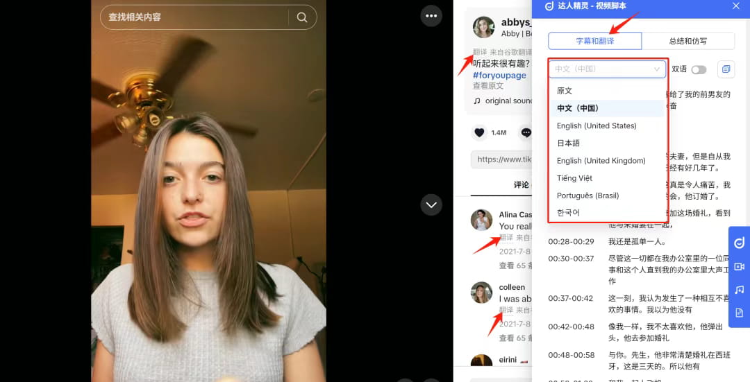 达人精灵-AI字幕翻译