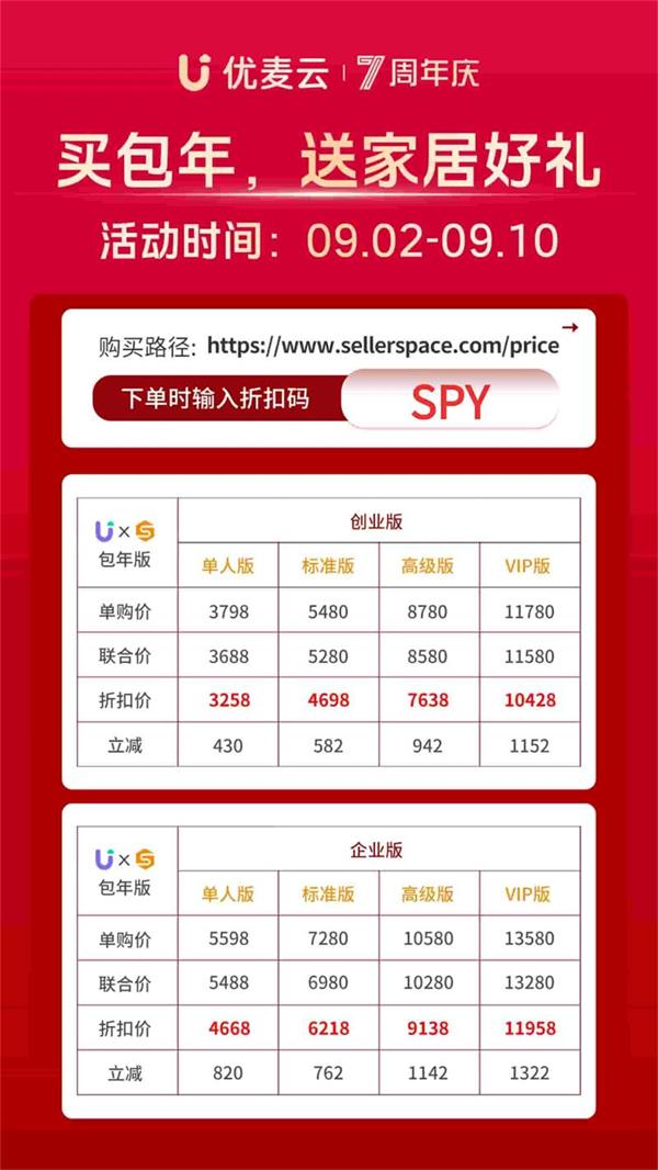 优麦云&卖家精灵联合套餐
