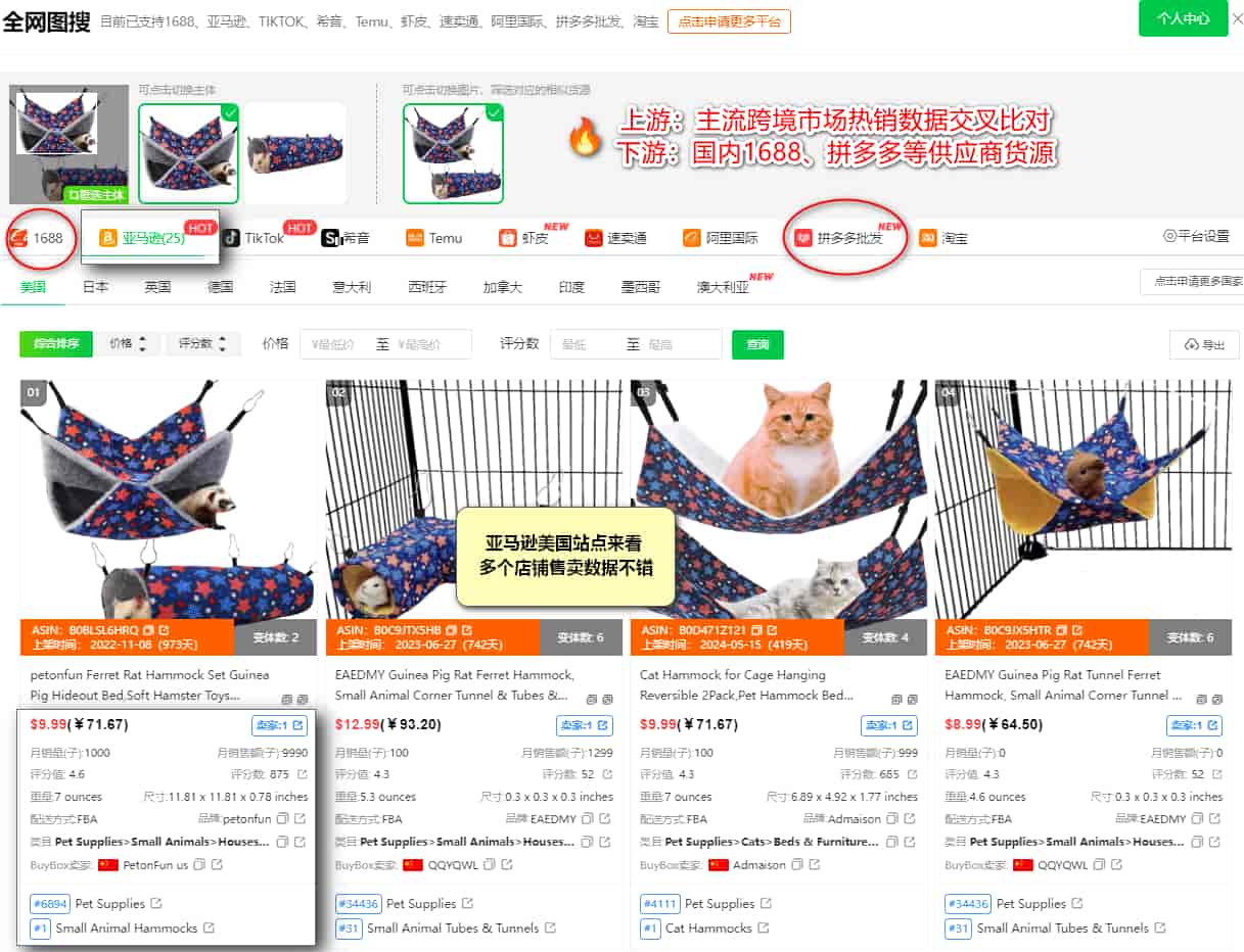 亚马逊及Tiktok美国站点