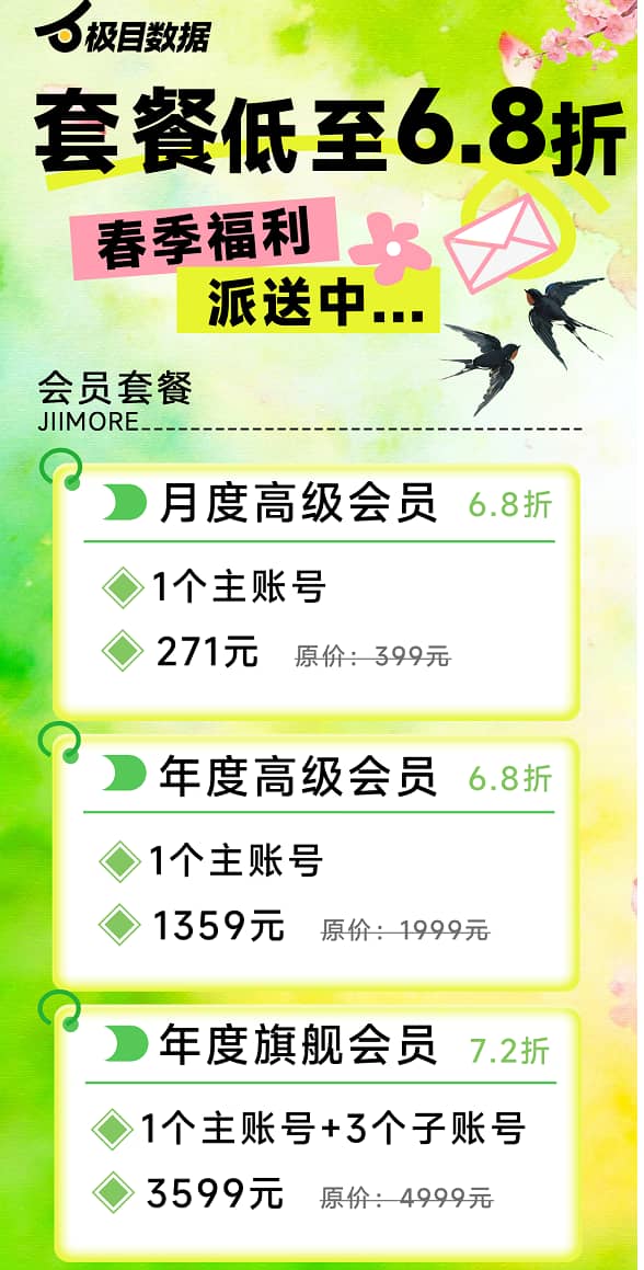 极目数据活动优惠方案