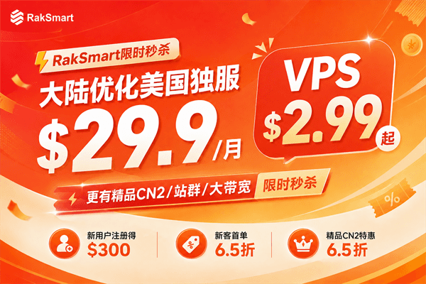 Raksmart限时大促
