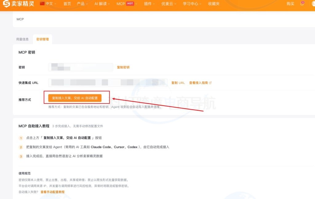 卖家精灵MCP